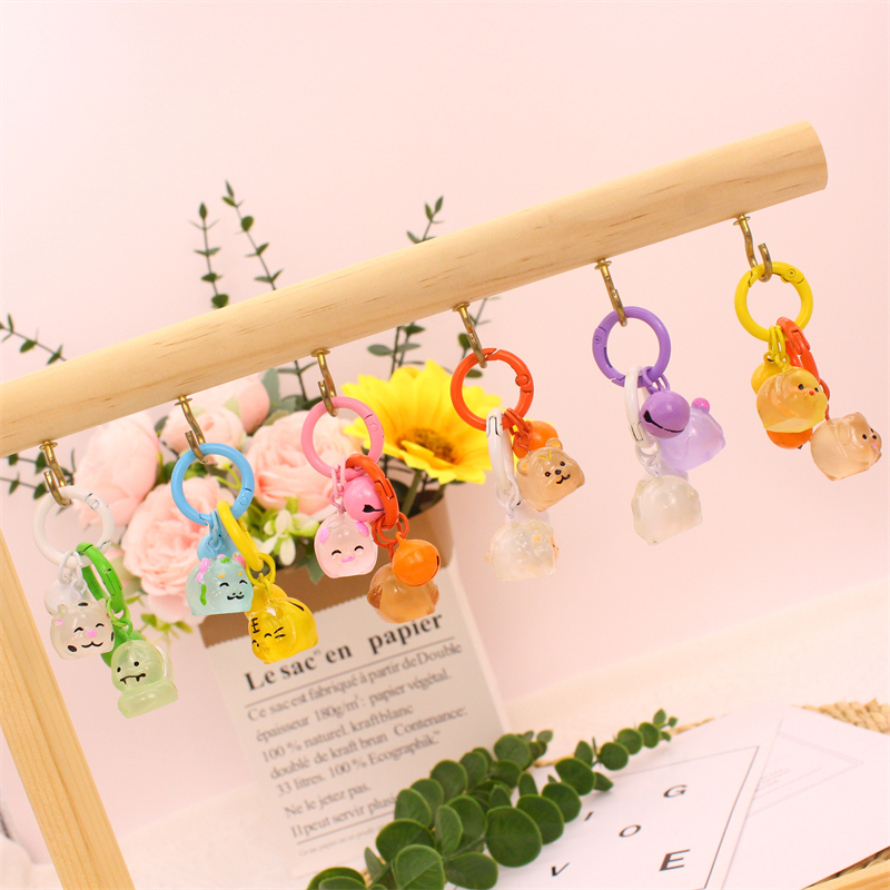 Luminous 3D Cute Zodiac Keychain Pendant Decoration Backpack Couple Girly Keychain