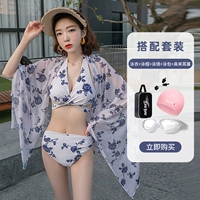 Тибетская синяя+плавающая кепка+зеркало плавания+плавание мешок