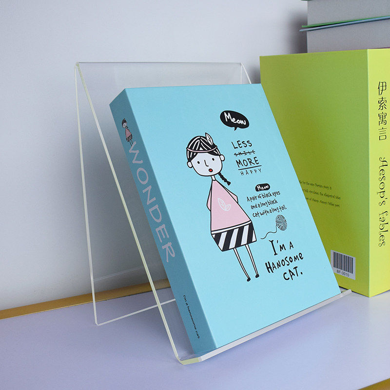 Book stand bookshelf brand new acrylic storage book book display merchant menu book stationery bookstore book holder