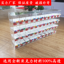 Acrylic pen holder marker storage display rack lower pen holder storage transparent stationery store counter hand book rack