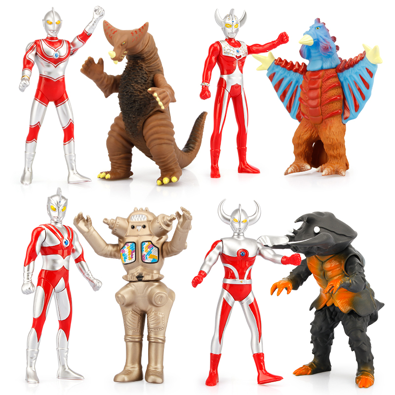 Altman Zofiot Six Brothers Father and Mother Toy Children Simulation Little Monster Boy Super Movable Doll