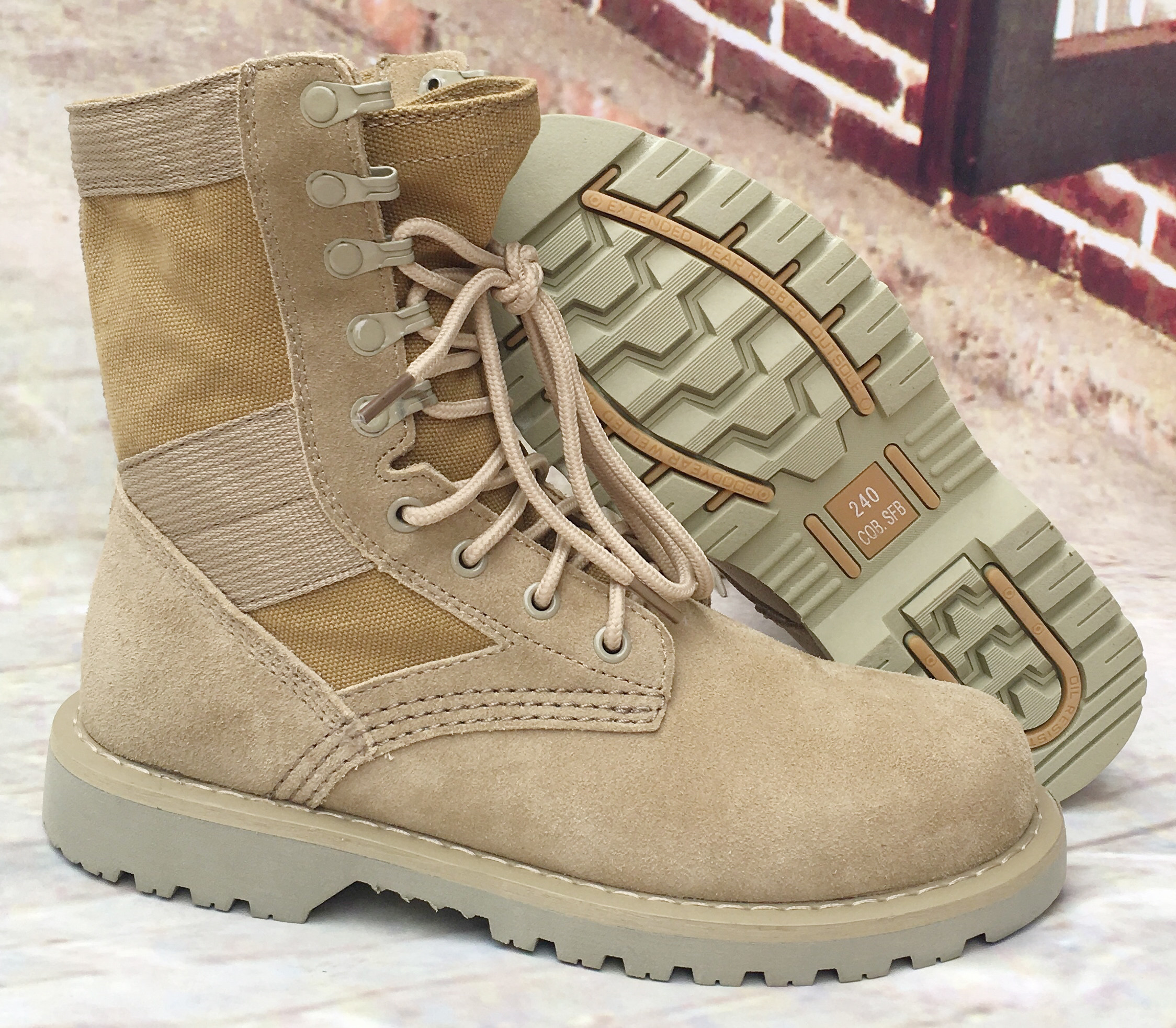 Couple high-top men's boots top layer cowhide desert boots tooling boots autumn and winter leather Martin boots women