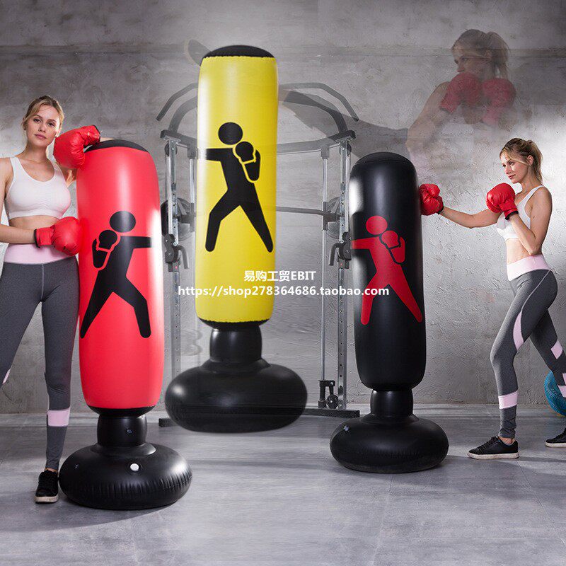 New Adult Boxing Column Inflatable Sandbag Children Tumbler Sandbag Vent Toys Thickened Fitness Exercise Props