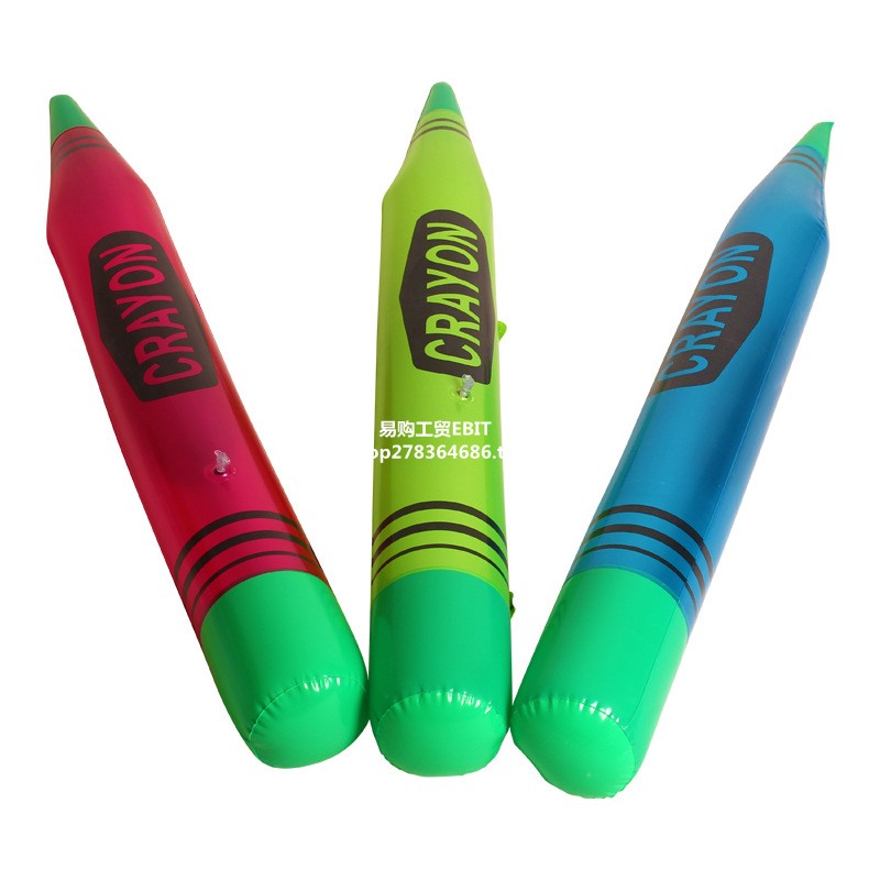 Large inflatable crayon color pencil water pen simulation toy blowing marker pen stage decoration annual meeting props
