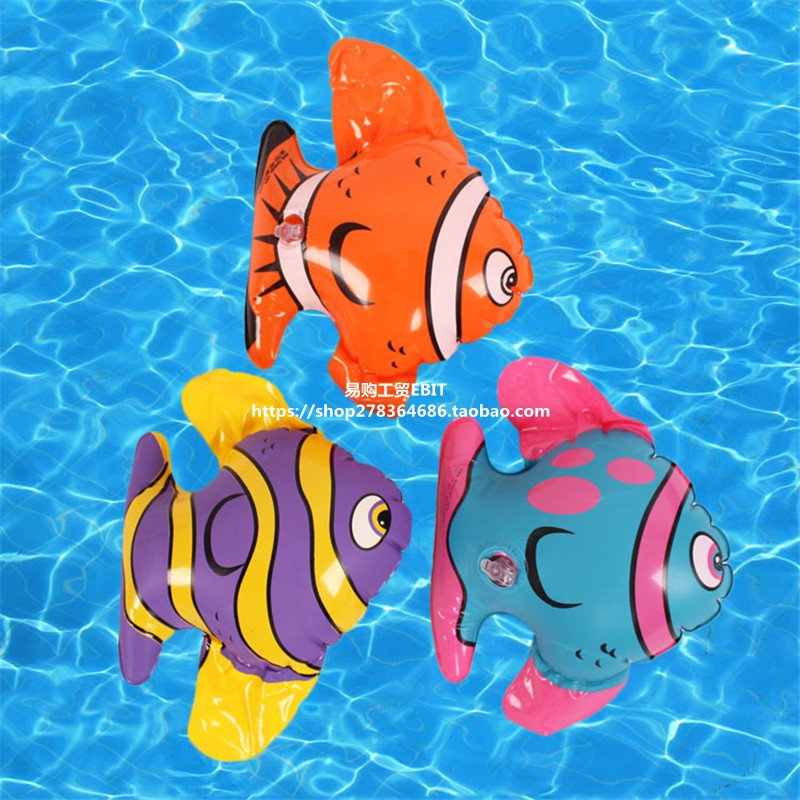 Promotion Inflatable Small Fish Toy Beach Fish Infant Bath Play Water Toy Party Decoration Event Props Gift