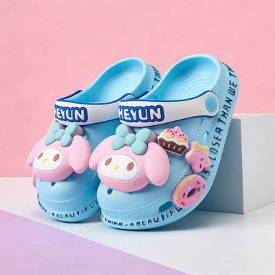 Melody Girls' Clogs Children's Slippers Summer New Model Kids' Summer Non-Slip Girls' Indoor Princess Style — 2