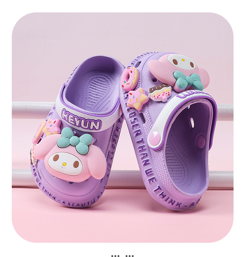Melody Girls' Clogs Children's Slippers Summer New Model Kids' Summer Non-Slip Girls' Indoor Princess Style — 7