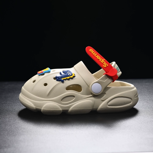 Детские летние тапочки для мальчиков, нескользящие слайдеры, семейный стиль