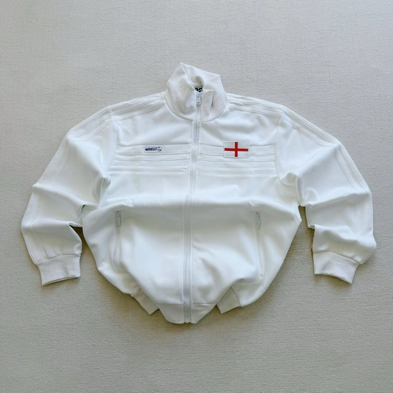【High Quality】Cui Yu's Independent Vintage Ad Embroidery 1982 England Training Uniform Cleanfit Jacket Coat
