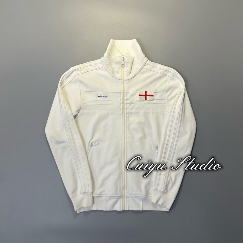 【High Quality】Ding Peng Vintage Ad Embroidered 1982 England Training Jacket Cleanfit Jacket 【High Quality】Ding Peng Vintage Ad Embroidered 1982 England Training Jacket Cleanfit Jacket