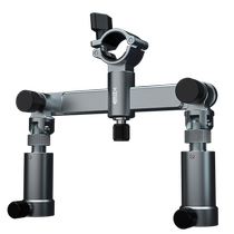 Air hook enlightenment double turret bracket new ultra-light aviation aluminum universal adjustment rack rod fishing box fishing chair double turret seat