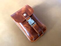 CINEGEAR waist-mounted mobile phone bag top layer calfskin leather handmade suitable for all iPhone models