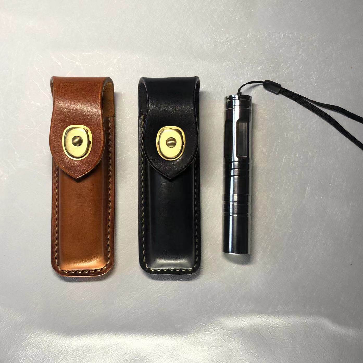 CINEGEAR film equipped with tannic cow leather laser pen cap waist-hanging laser pen bag