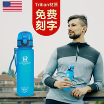 Mandanda water Cup portable travel fitness male and female students couple plastic kettle outdoor scale anti-drop Cup