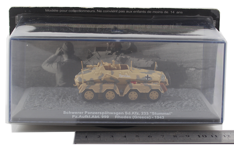 IXO 1/72 Sd.Kfz.233 Xe bọc thép của Đức Mô hình xe hợp kim Mô hình xe tăng Gói thành phẩm tĩnh búp bê em bé
