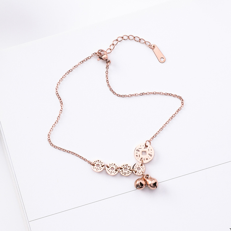 Sự ra đời của phong cách cổ xưa đơn giản tiền đồng vòng chân vòng chân nữ phiên bản Hàn Quốc của học sinh sinh viên gợi cảm chuỗi mắt cá chân lắc chân nữ phong thủy