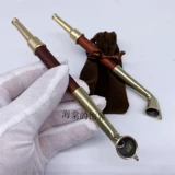 Медная маленькая латунная курительная трубка ручной работы для пожилых людей