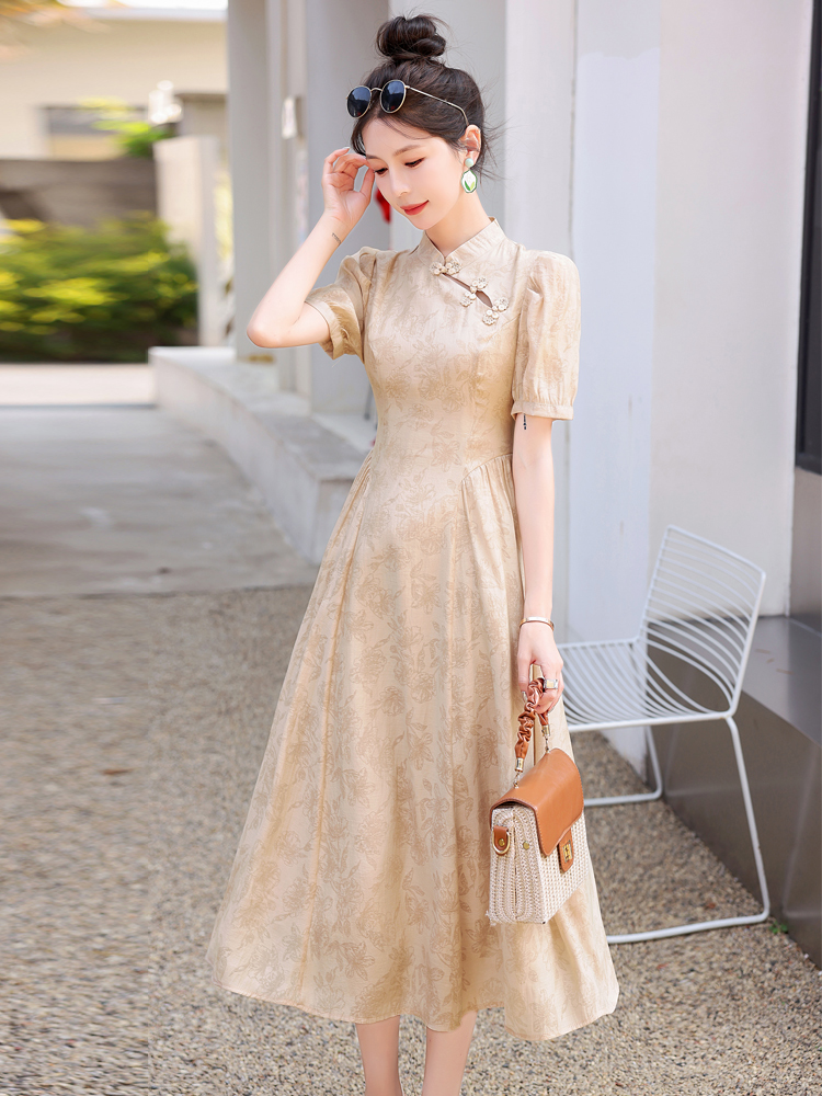 2025夏天穿新中式连衣裙的方才确使用手段你get了吗
