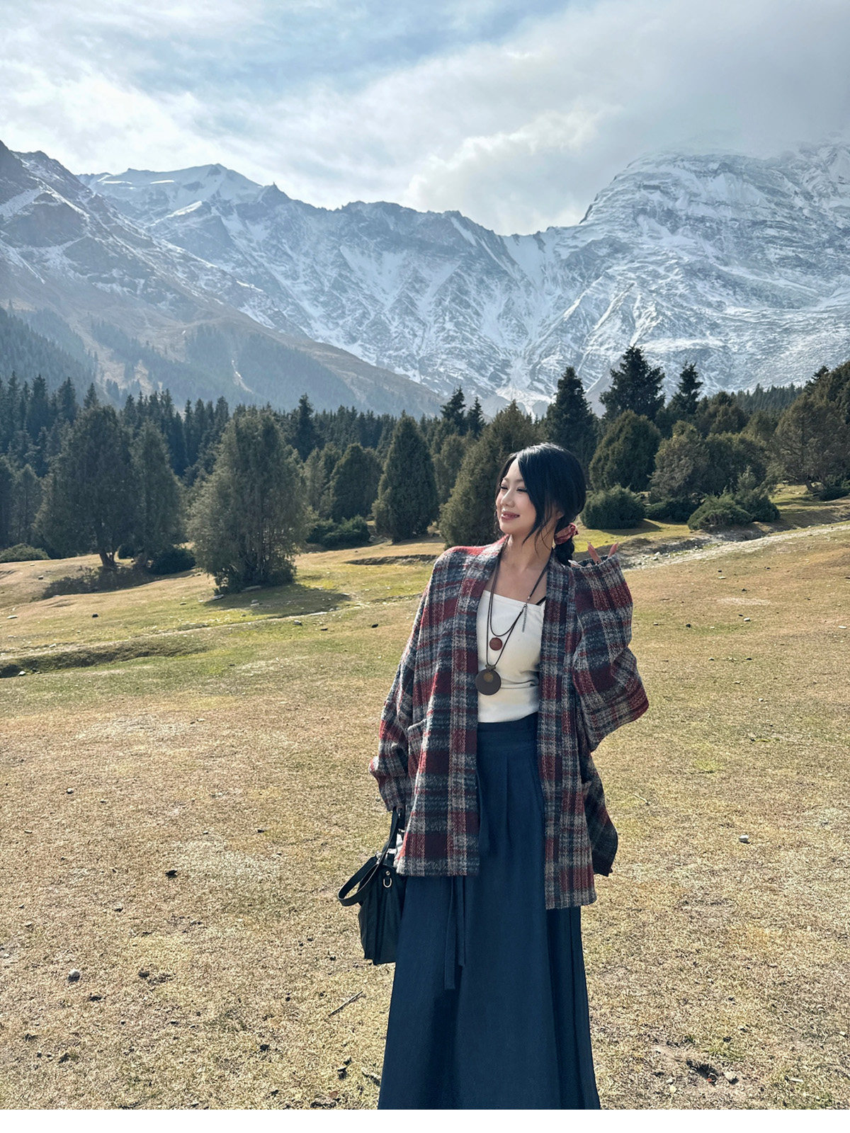 китайский костюм 梦唐记时光线条大码汉服胖mm改良高端加肥加大秋冬飞机袖八破裙