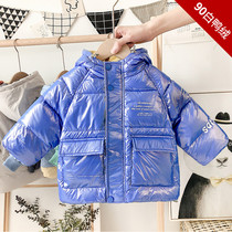 Boys down jacket bright color thick baby jacket foreign child warm down jacket baby winter coat