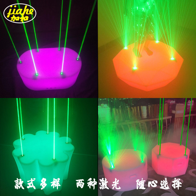 Bar night laser point stage KTV Di bar beauty DS point platform LED mobile GOGO dance atmosphere props