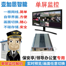 Stand-alone H265 network video decoding box Hikvision surveillance camera screen segmentation scene