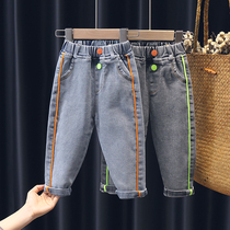 Girls jeans spring and autumn 2020 new trendy Korean version of the female baby autumn fashion childrens long pants autumn