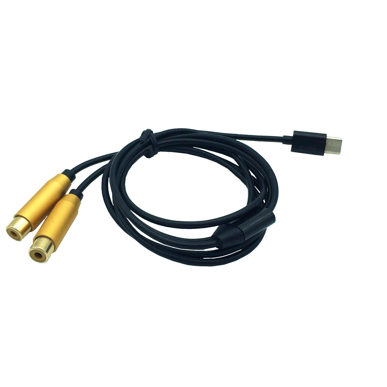 type-c turn 2rca mother double lotus audio line