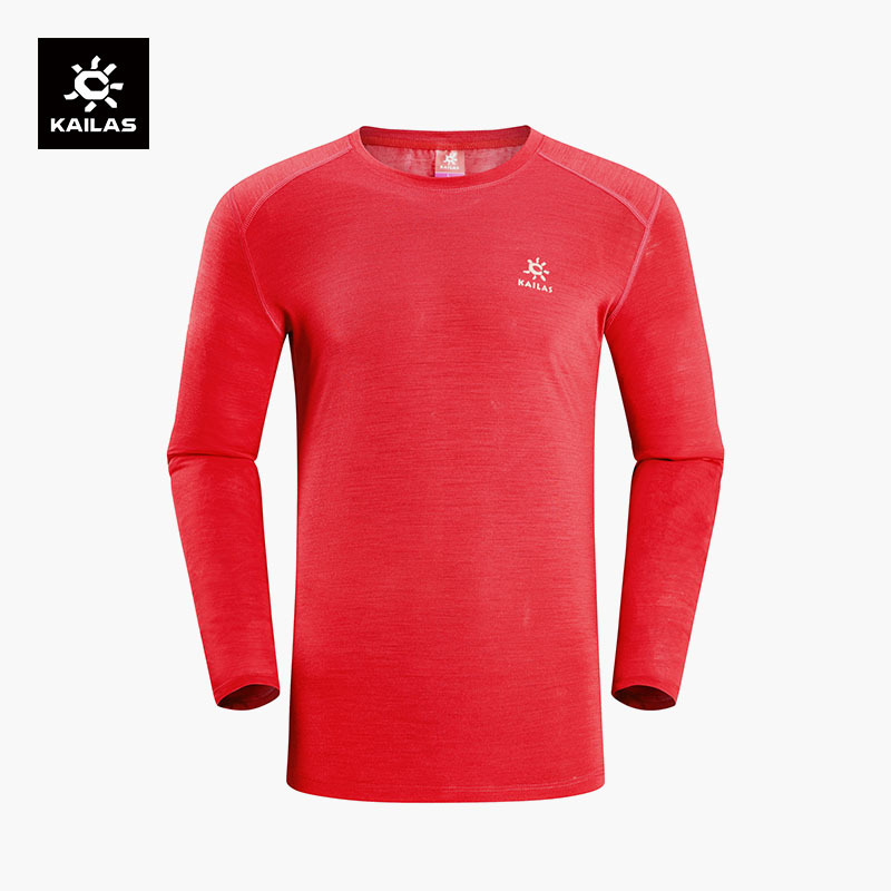 [Clearance] Kailas Outdoor Wool Crew Neck Thermal Underwear Thin Base Layer Sports Top
