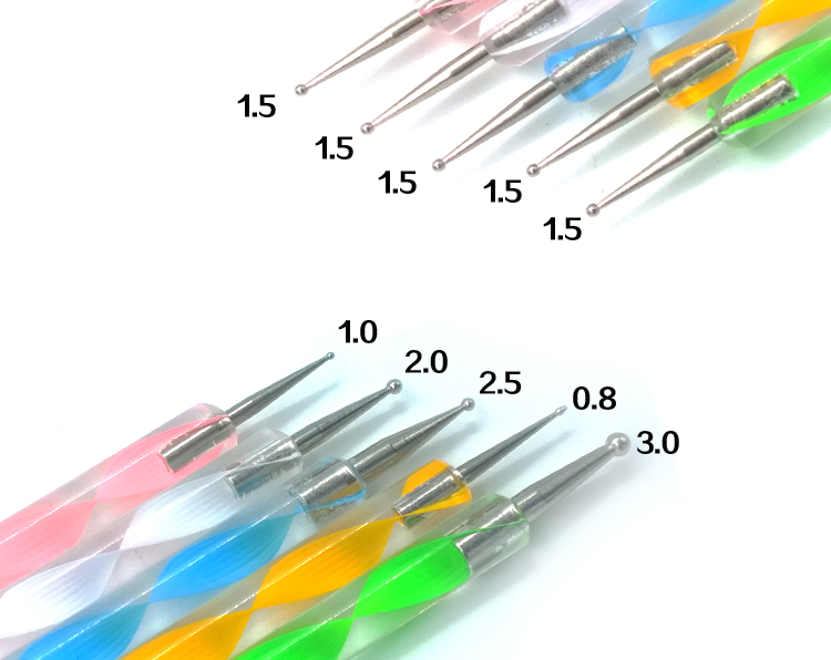 Beauty Nail Dot Drill Pen Stick Water Drill Point Flower Ornament Point Bead Pen Suit Tool Medecor Special Beginners 5 Clothes