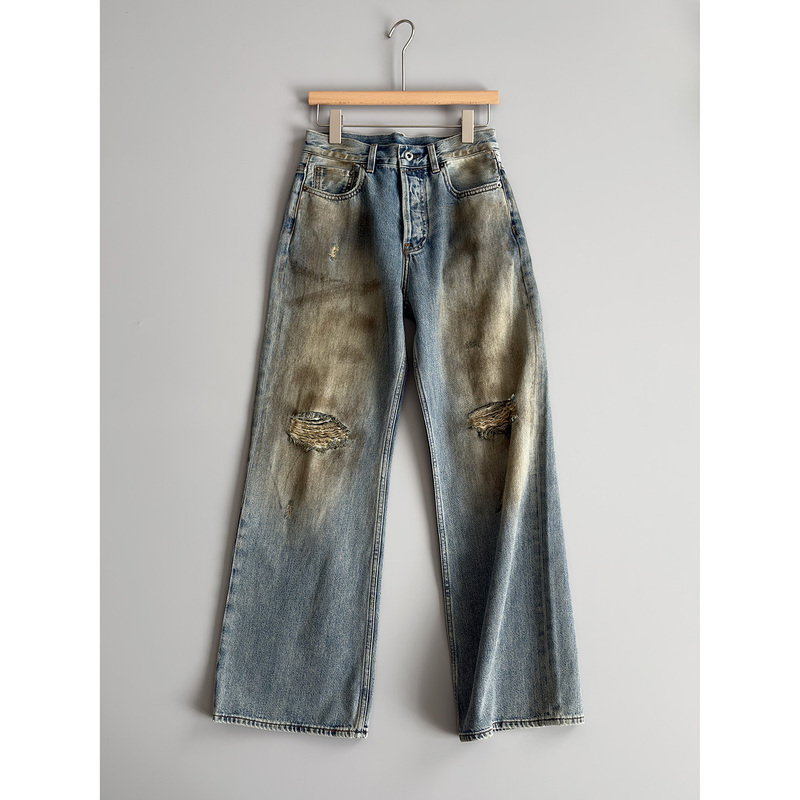 Japanese Denim! Pants King Mud-Dyed Ac 2021m Zui Strong Alternative Unisex Ripped Distressed Jeans Japanese Denim! Pants King Mud-Dyed Ac 2021m Zui Strong Alternative Unisex Ripped Distressed Jeans