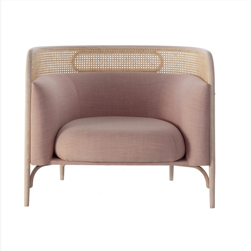 Rattan new product simple modern rattan weaving single double three seat fabric sofa creative personality rattan back leisure sofa chair