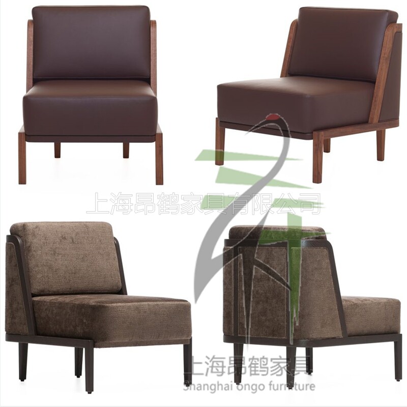 Neoclassical rattan sofa solid wood rattan sofa combination modern minimalist living room single and double sofa model room