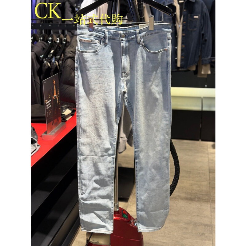 Calvin Klein/Ck Jeans Men's 2026 Spring Fashion Casual Slim Fit Washed Jeans 4Rf958G