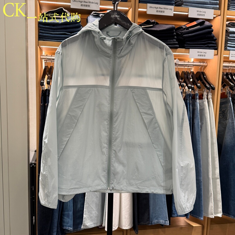 Calvin Klein/Ck Jeans2026 Summer Men's Simple Casual Lightweight Hooded Single Jacket 4Rf515G Calvin Klein/Ck Jeans2026 Summer Men's Simple Casual Lightweight Hooded Single Jacket 4Rf515G
