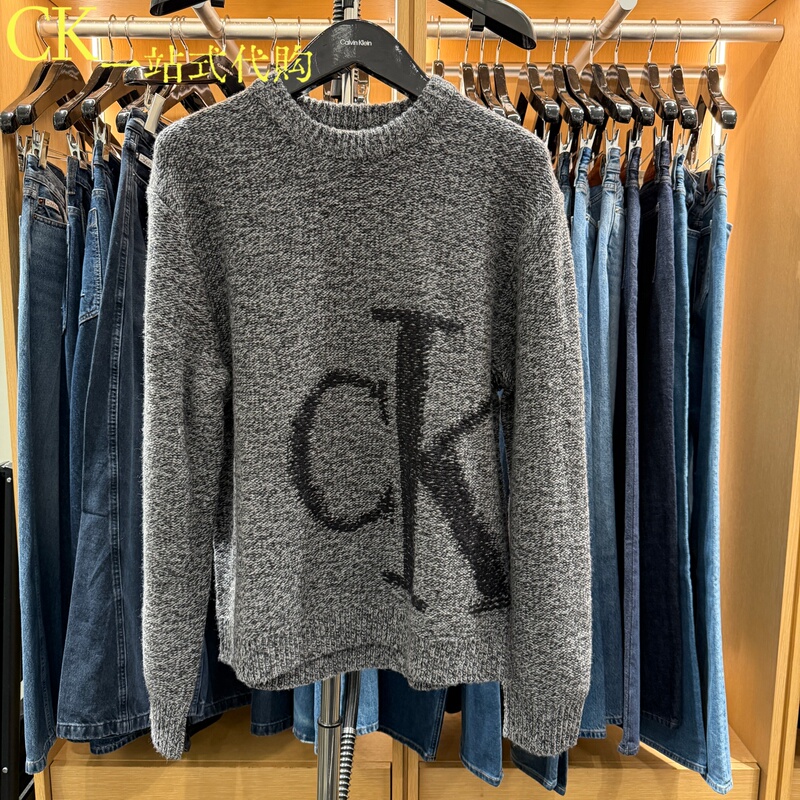 Domestic Purchasing Agent for Calvin Klein/Ck Jeans Men's Clothing 26 Autumn and Winter Jacquard Knit Sweater 4Rh311G Domestic Purchasing Agent for Calvin Klein/Ck Jeans Men's Clothing 26 Autumn and Winter Jacquard Knit Sweater 4Rh311G