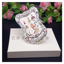 Russian Customs Makeup Mirror Eurostyle Double Sided Makeup Mirror Lady Carry-on Portable Folding Small Mirror Shields Mirror