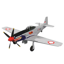 DIY 1:33 red mouth P-51D Mustang fighter aircraft paper model assembly manual work 3D production