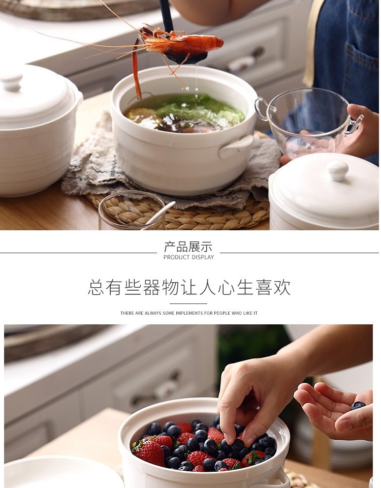 Gốm mới dập nổi bát mới ba mảnh dung tích lớn lò vi sóng ăn trưa hộp thực phẩm niêm phong bể chứa - Hộp cơm điện sưởi ấm hộp cơm điện bear dfh-b20j1	