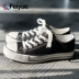 Feiyue bước nhảy giày vải cơ bản của phụ nữ mùa xuân và mùa hè mới thấp nam và nữ đôi mẫu giày bình thường cổ điển - Plimsolls