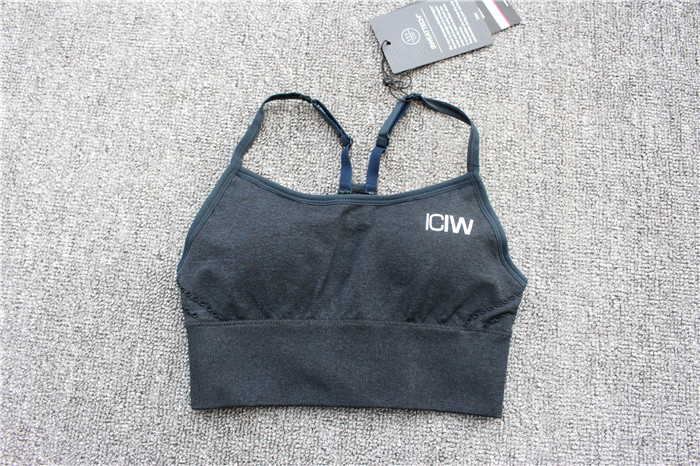 Dark Dark Greenoriginal single motion Bras Vest With chest pad   yoga Bras   go to the gym Bodybuilding Underwear Vest shirt