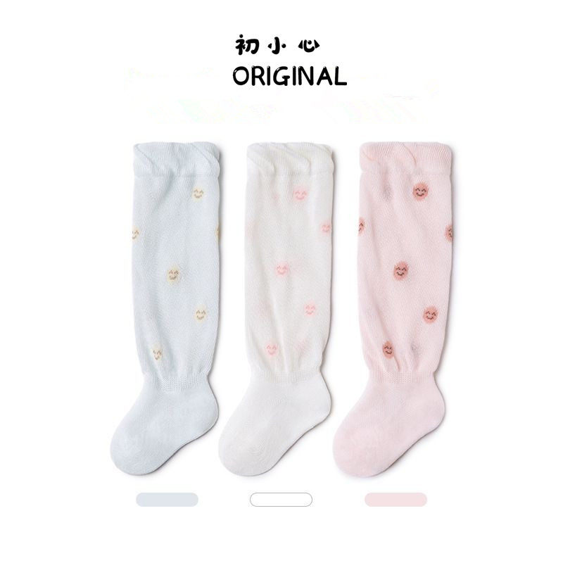 Baby socks Summer thin Breathable Mesh Socks Newborn Cute Long Drum Over Knee Socks Baby Anti-mosquito Pure Cotton Socks