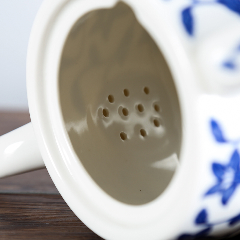 The View of song dynasty jingdezhen blue and white porcelain ceramic electric kettle Chinese environmental protection, the large capacity of household electricity kettle automatically