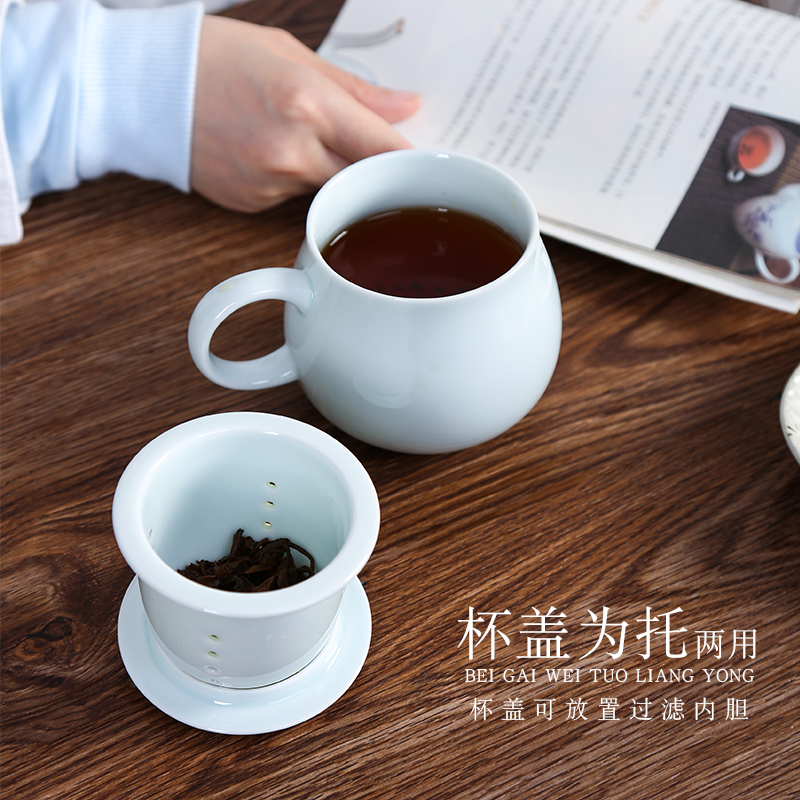 Jingdezhen lover a Chinese Odyssey) ceramic cup creative hand - made home office cup tea cups separation