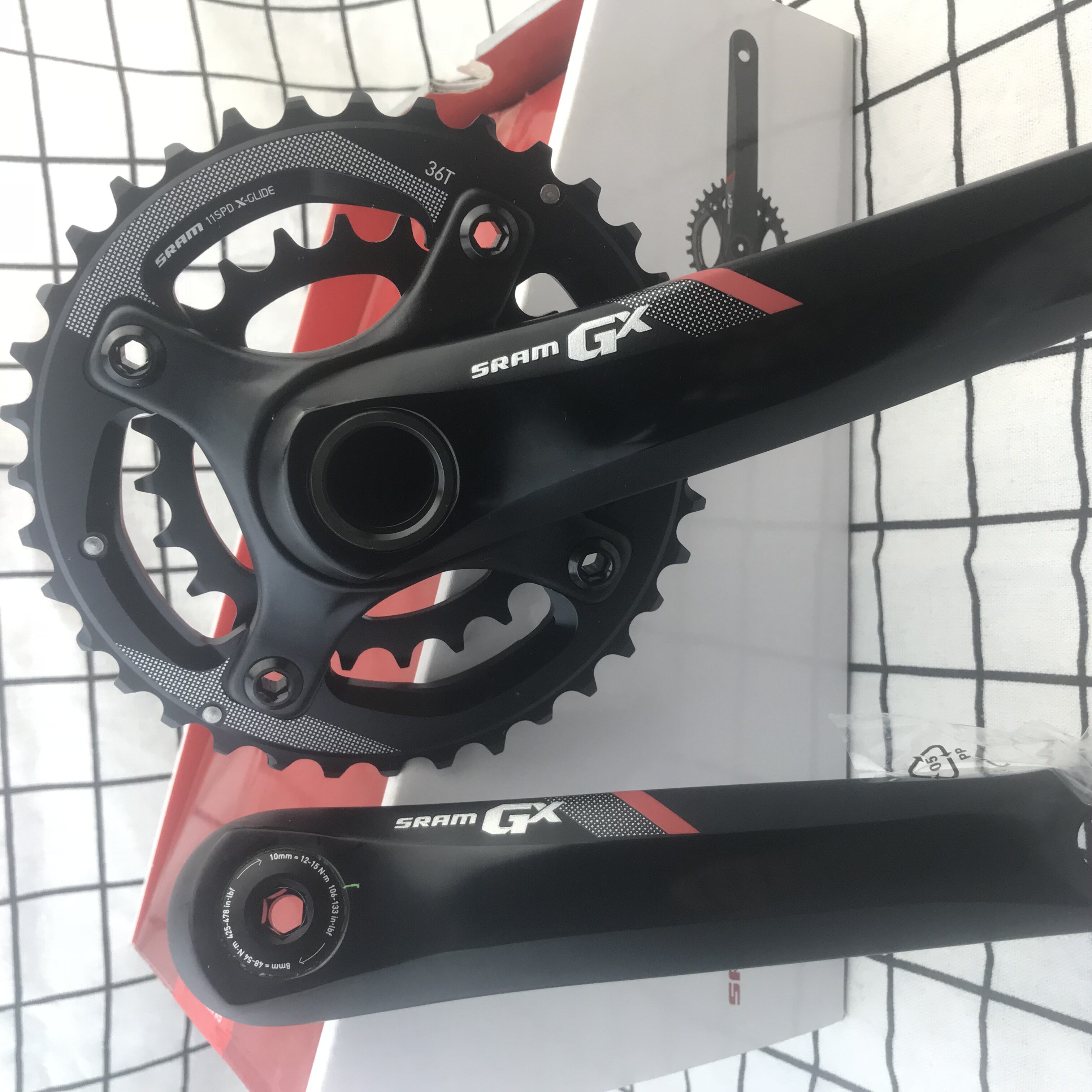 Licensed SRAM GX 2x11 22-speed GXP1400 hollow aluminum version crank tooth plate 104BCD 36-24 tooth plate