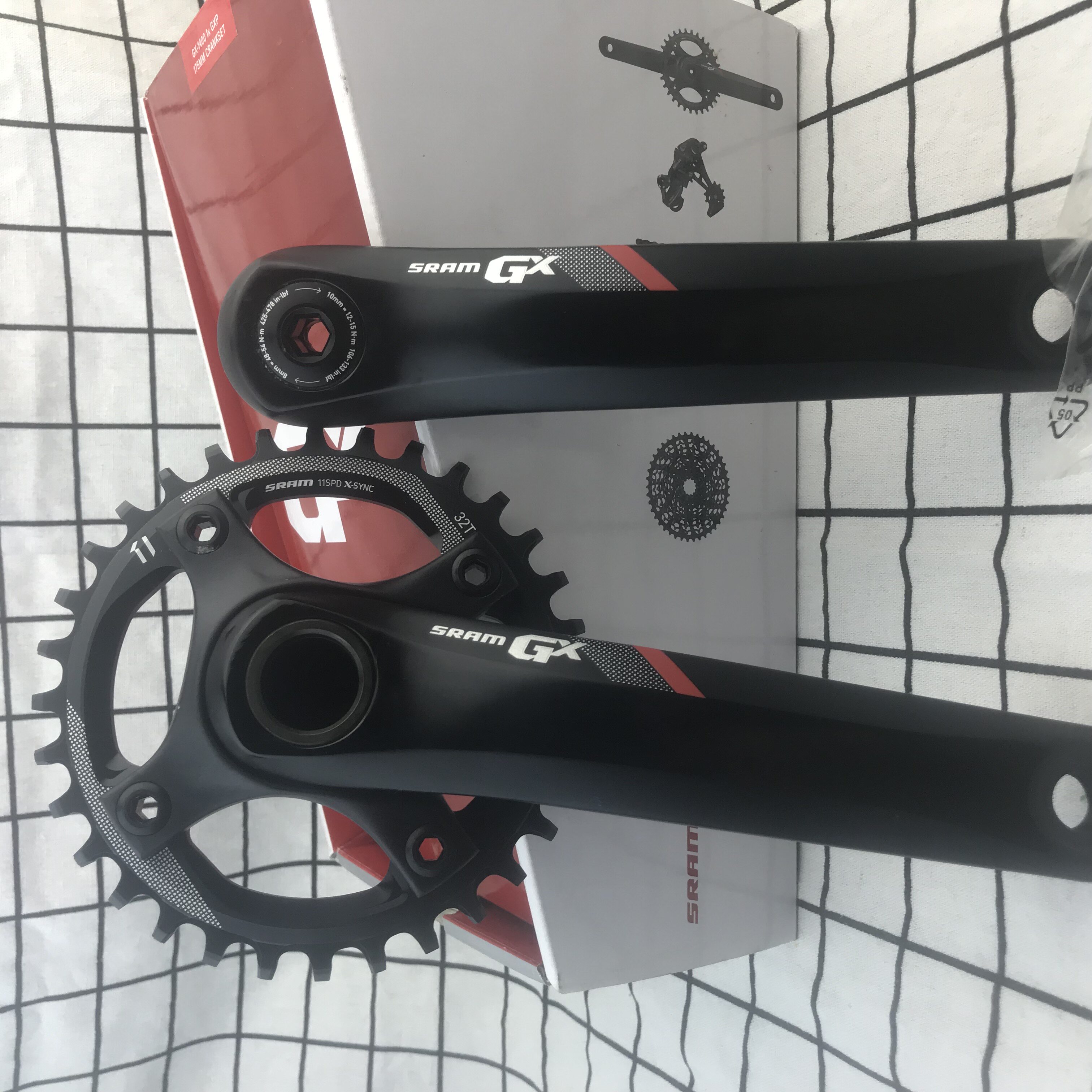Licensed SRAM GX 11-speed GXP-1400 hollow aluminum version crank tooth plate 94BCD 32T disc tooth plate