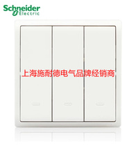 Schneider Fonchamps Series white 16A triple double control switch socket panel E8233L2F