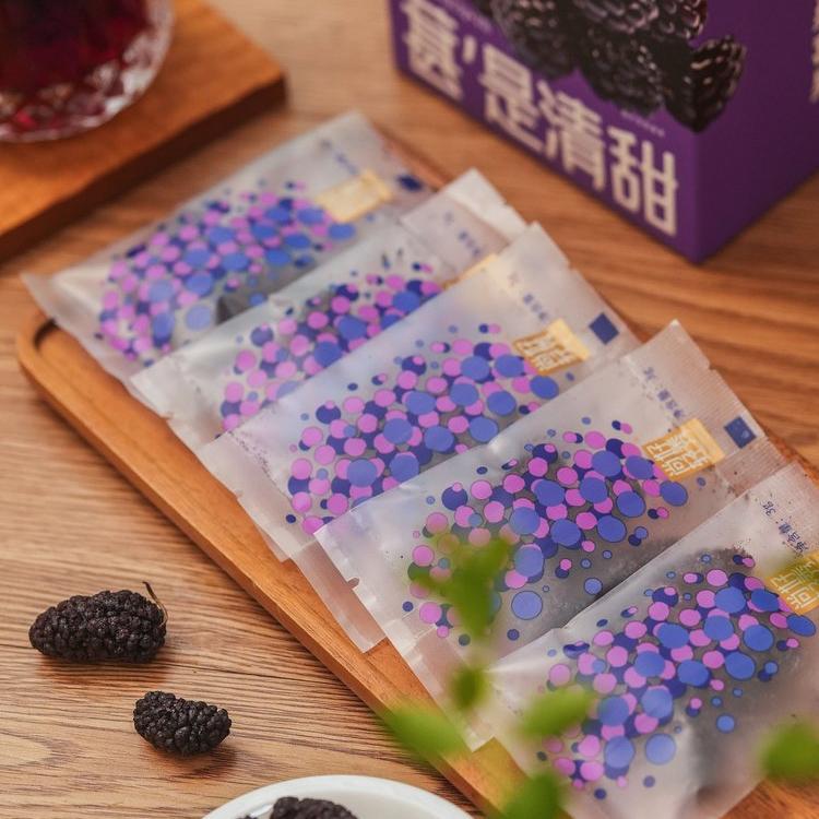 桑葚干新货来袭！轻秀60g小包装，健康零食新选择！