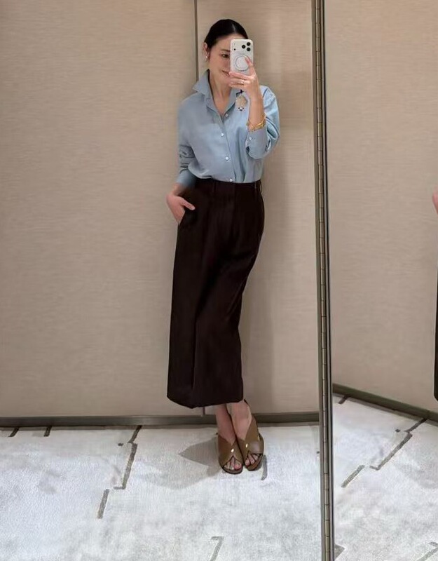 842-Special Offer Crazy Buy~25122Lp｜Low-Key Old Money Style｜Timeless Classic Hemp Shirt