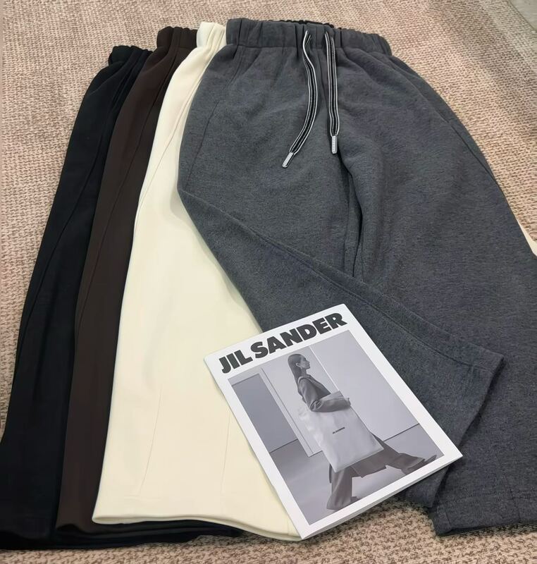 802某～La Italian Embroidery Main Line Series Wool Blend Casual Straight-Leg Pants